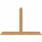 Ekena Millwork Portland Timber Gable Bracket, Western Red Cedar, 48"W x 32"H x 3 1/2"D x 3 1/2"F, 16/12 Pitch GBW048X32X0404POR00SWR - alternate 1